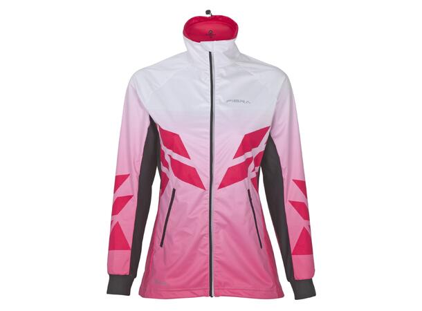 FIBRA Sync Hybrid Jacket W Rosa M Treningsjakke med vindtett front