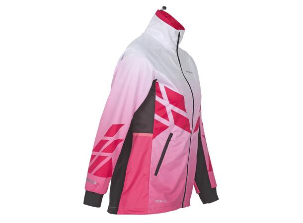 FIBRA Sync Hybrid Jacket W Rosa L Treningsjakke med vindtett front 