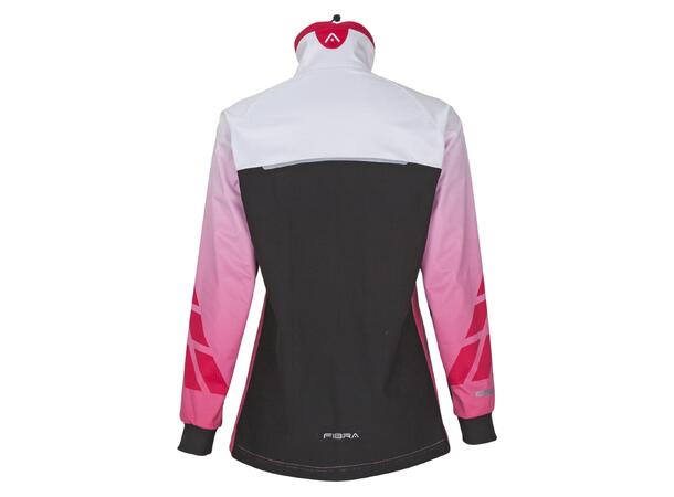 FIBRA Sync Hybrid Jacket W Rosa L Treningsjakke med vindtett front 