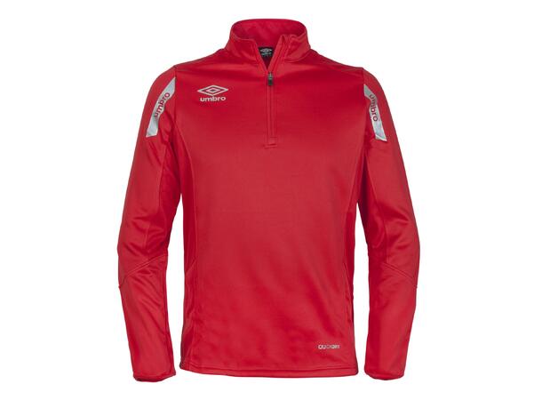 UMBRO Core Sweat Half Zip Rød L Treningsgenser i teknisk kvalitet 