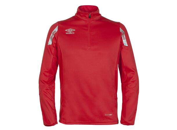 UMBRO Core Sweat Half Zip Rød L Treningsgenser i teknisk kvalitet 