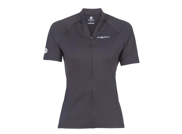 FIBRA Active Bike SS Jersey W Sort S Sykkeltrøye i pustende mesh 