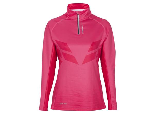 FIBRA Sync Half Zip W Rosa XS Komfortabel Half ZIP til dame 