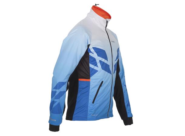 FIBRA Sync Hybrid Jacket Jr Blå 128 Treningsjakke med vindtett front 
