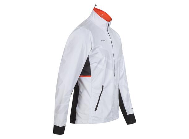 FIBRA Sync Hybrid Jacket Hvit L Treningsjakke med vindtett front