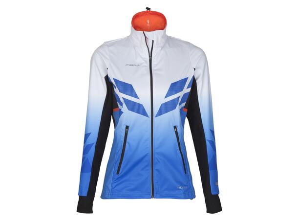 FIBRA Sync Hybrid Jacket W Blå M Treningsjakke med vindtett front