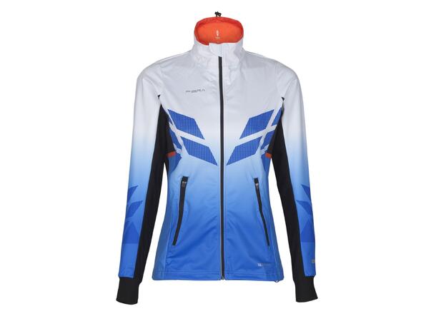 FIBRA Sync Hybrid Jacket W Blå M Treningsjakke med vindtett front