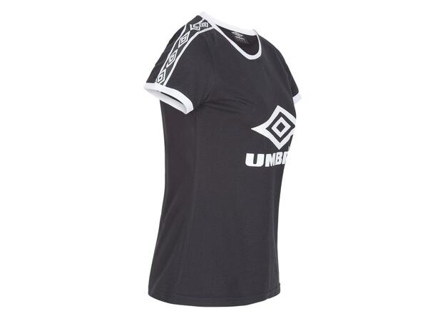 UMBRO Core X Legend Tee W Sort 44 T-skjorte til dame i bomull