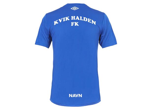UMBRO Kvik Halden Core Poly Tee Blå SR Kvik Halden FK Trenings T-Shirt Voksen
