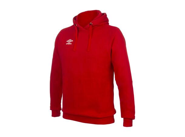 UMBRO Basic Hood jr Rød 128 Hettegenser med liten logo 