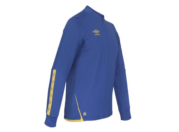 UMBRO UX Elite Half Zip Blå/Gul L Treningsgenser med glidelås 
