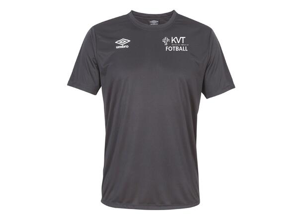 UMBRO KVT Fotball Core Poly Tee Sort KVT Fotball Trenings T-shirt Senior