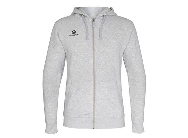 FIBRA Basic Hood Jacket jr Grå 116 Hettegenser med liten logo 