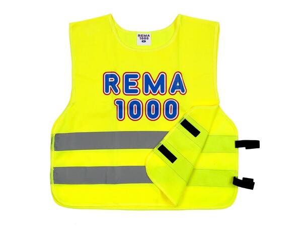 ST REMA 1000 RVest 19 Gul M/L Markeringsvest med Refleks REMA 1000 