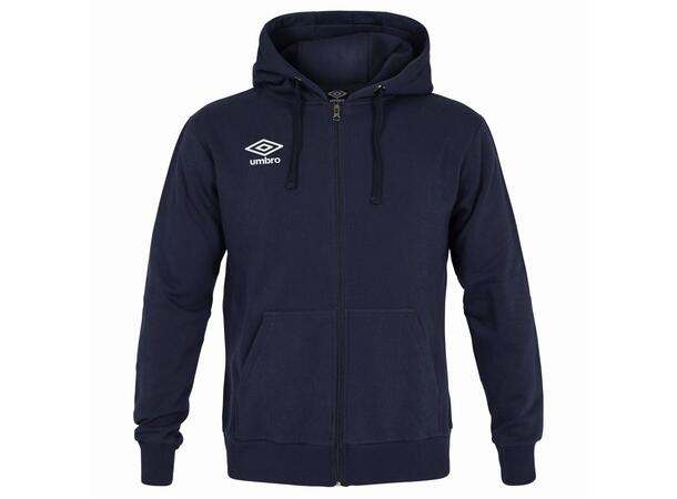 UMBRO Basic Hood Jacket jr Marine 140 Hettegenser med liten logo 