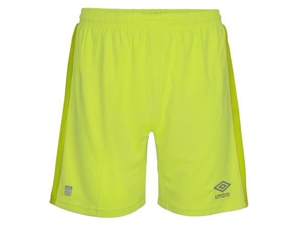 UMBRO UX Elite Keeper Shorts Neongul 152 Junior keepershorts med padding i siden 