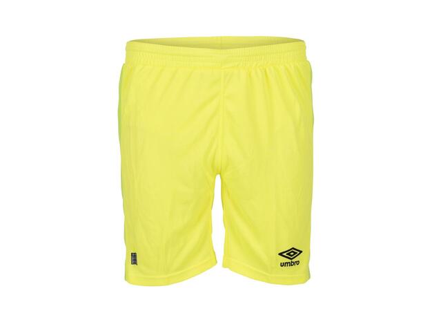 UMBRO UX Elite Keeper Shorts Neongul 152 Junior keepershorts med padding i siden 