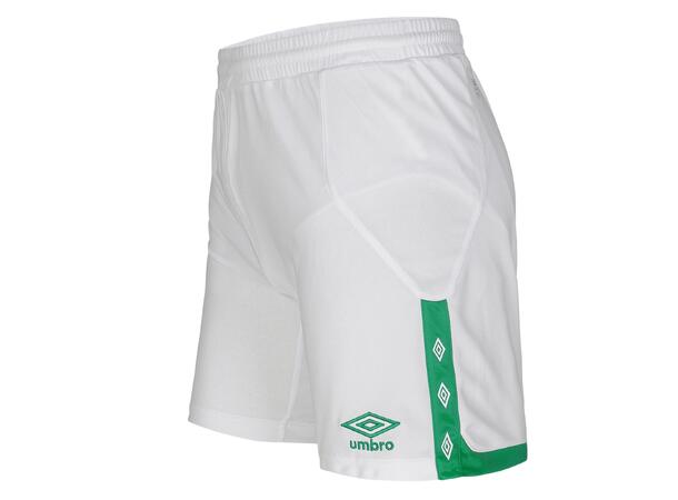 UMBRO UX Elite Shorts jr Hvit/Grønn 164 Flott spillershorts