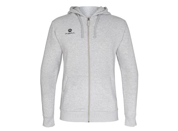 FIBRA Basic Hood Jacket Grå L Hettegenser med liten logo 