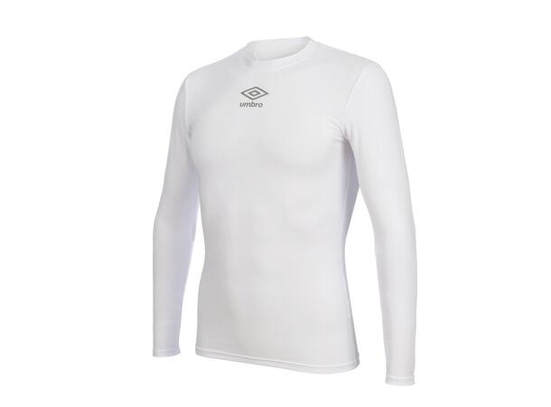 UMBRO UX Elite Underw Top Hvit XL/XXL Teknisk tettsittende trøye med lang arm 