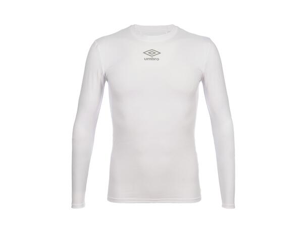 UMBRO UX Elite Underw Top Hvit XL/XXL Teknisk tettsittende trøye med lang arm 