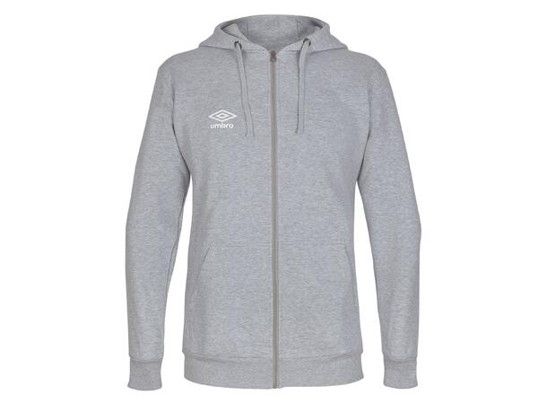 UMBRO Basic Hood Jacket jr Grå 140 Hettegenser med liten logo 