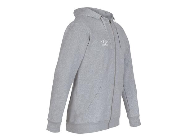 UMBRO Basic Hood Jacket jr Grå 140 Hettegenser med liten logo 