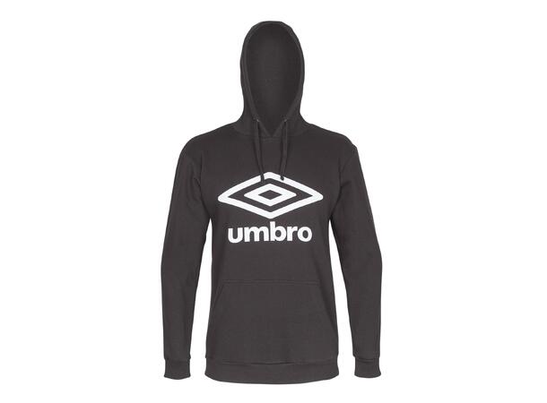 UMBRO Basic Logo Hood Sort L Hettegenser med Umbro logo og lomme