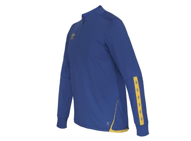UMBRO UX Elite Half Zip Blå/Gul XL Treningsgenser med glidelås 