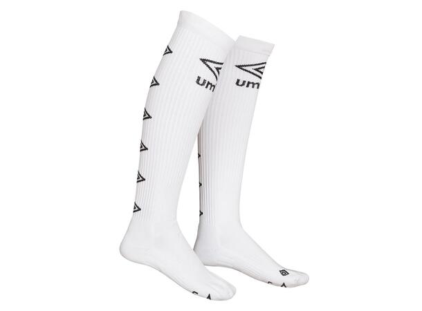 UMBRO UX Elite Handb. Sock L Hvit 40-44 Lang håndballstrømpe 