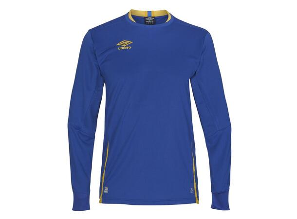 UMBRO UX Elite LS Jsy j Blå/Gul 152 Flott langermet spillertrøye 