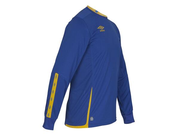 UMBRO UX Elite LS Jsy j Blå/Gul 152 Flott langermet spillertrøye 