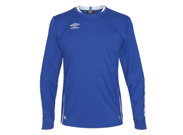 UMBRO UX Elite LS Jsy j Blå/Hvit 152 Flott langermet spillertrøye 