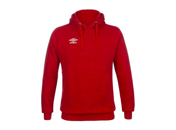 UMBRO Basic Hood Rød M Hettegenser med liten logo 