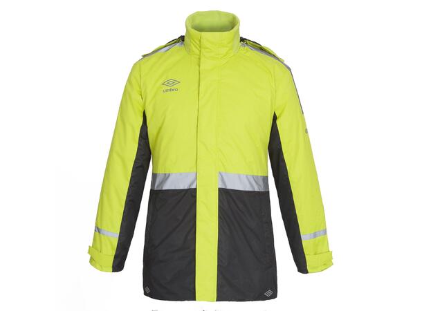 UMBRO Geir Reflective Jacket Neongul XL Funksjonell lang vattert banejakke
