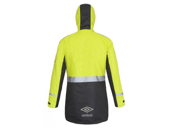 UMBRO Geir Reflective Jacket Neongul XL Funksjonell lang vattert banejakke