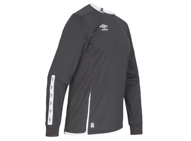 UMBRO UX Elite LS Jsy Sort/Hvit 3XL Flott langermet spillertrøye 