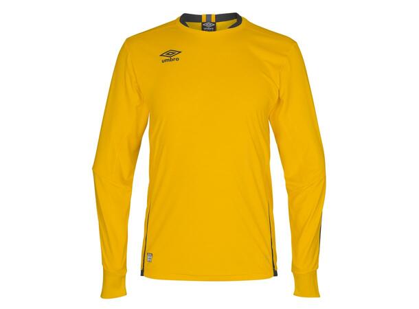 UMBRO UX Elite LS Jsy j Gul/Sort 164 Flott langermet spillertrøye 