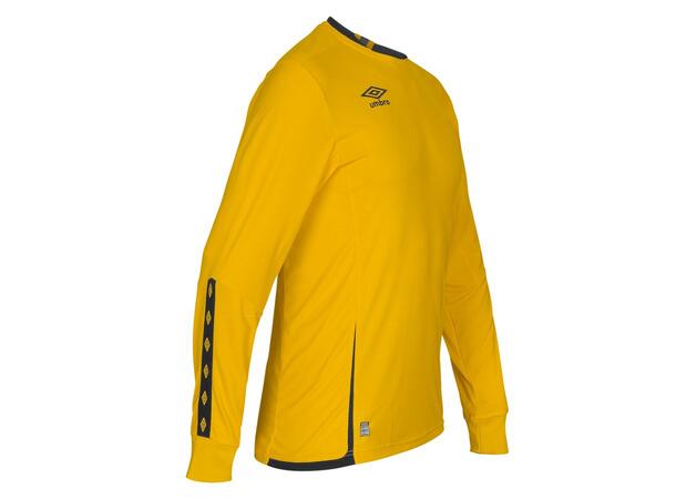 UMBRO UX Elite LS Jsy j Gul/Sort 164 Flott langermet spillertrøye 