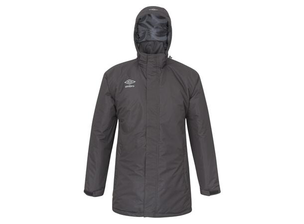UMBRO UX Elite Team Jacket Sort XS Funksjonell lang vattert klubbjakke 