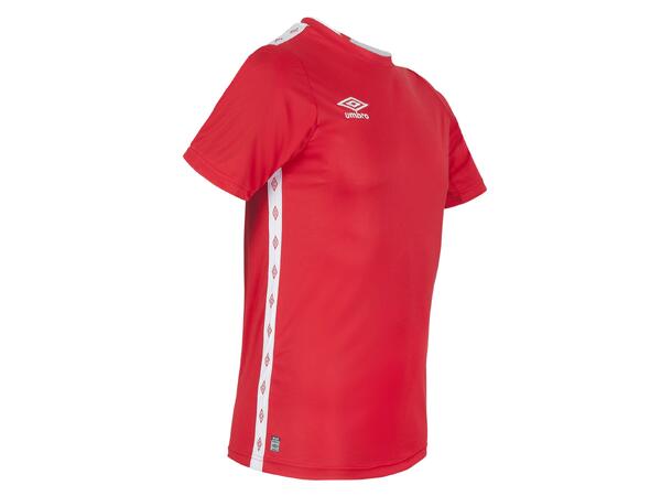 UMBRO UX Elite Trn Tee jr Rød/Hvit 140 Teknisk trenings t-skjorte til junior 