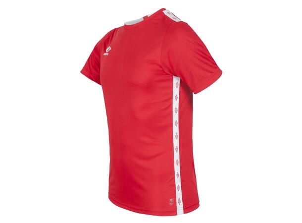 UMBRO UX Elite Trn Tee jr Rød/Hvit 140 Teknisk trenings t-skjorte til junior 