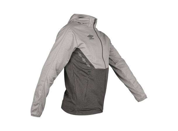 UMBRO Core Tech Hood Zip J Gråmelert 128 Jakke med hette, i resirkulert polyester 