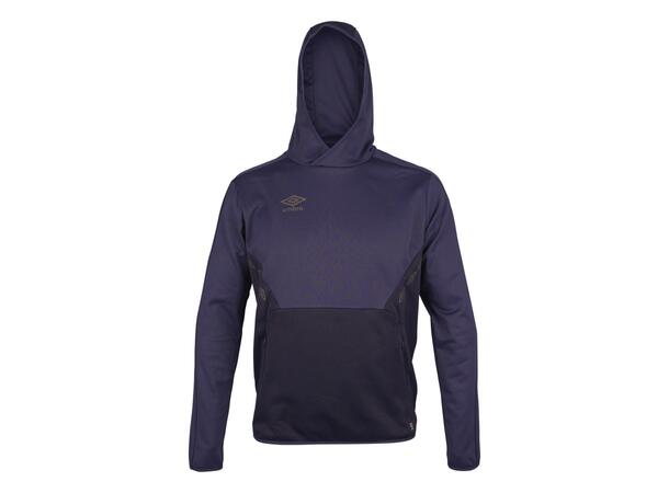 UMBRO Core Tech Hoodie Jr Marine 128 Hettegenser i resirkulert polyester 