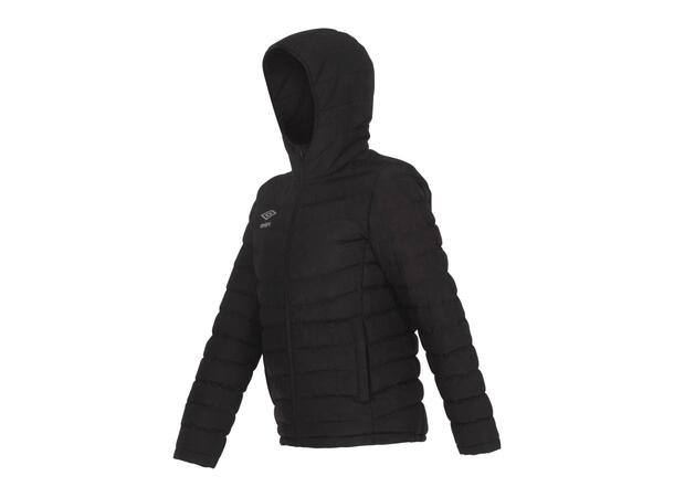 UMBRO Core Tech Padded Jkt W Sort 40 Vattert jakke med hette til damer