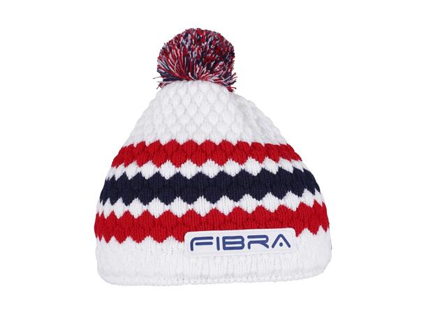 FIBRA Hopp Lue Strikket Hvit Strikket lue med fleece på innsiden 