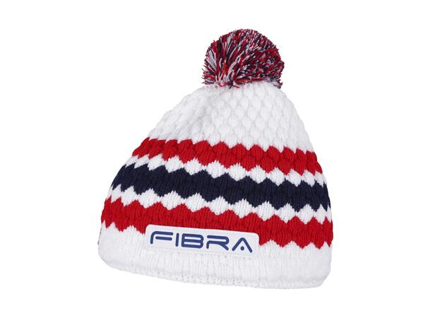FIBRA Hopp Lue Strikket Hvit Strikket lue med fleece på innsiden 