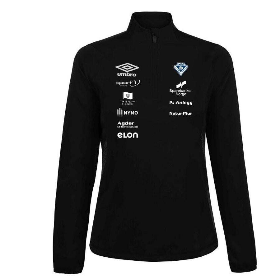 Imås Liga half-zip sort dame
