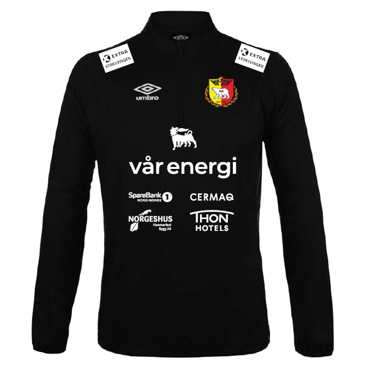 Hammerfest IF Liga Half zip Sort SR