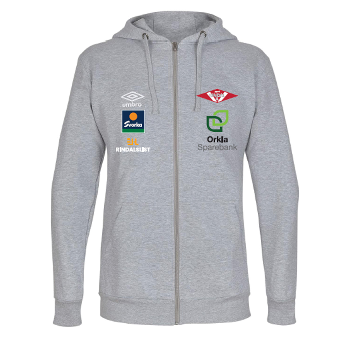 Rindal IL Basic Hood Jacket Grå Junior